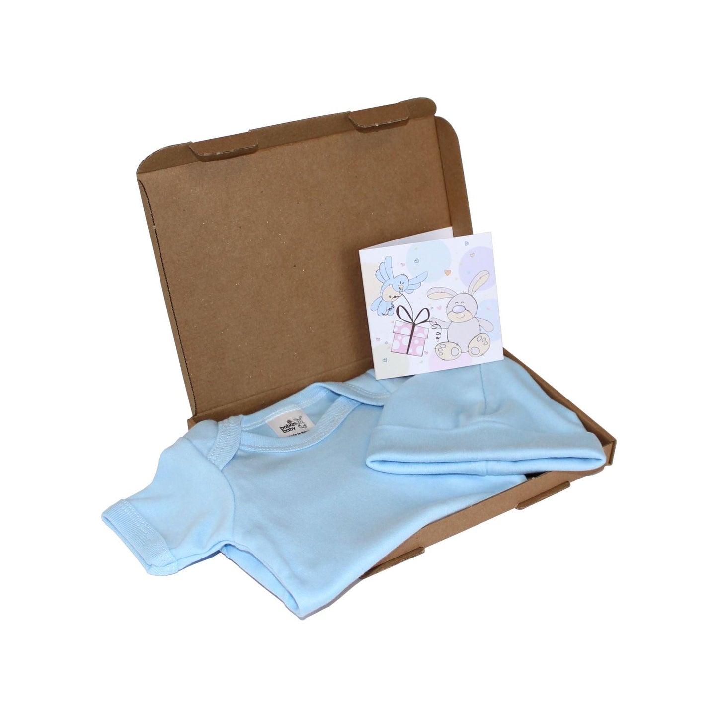 Baban Baby Small Gift Box - Pure Cotton Clothing - Blue