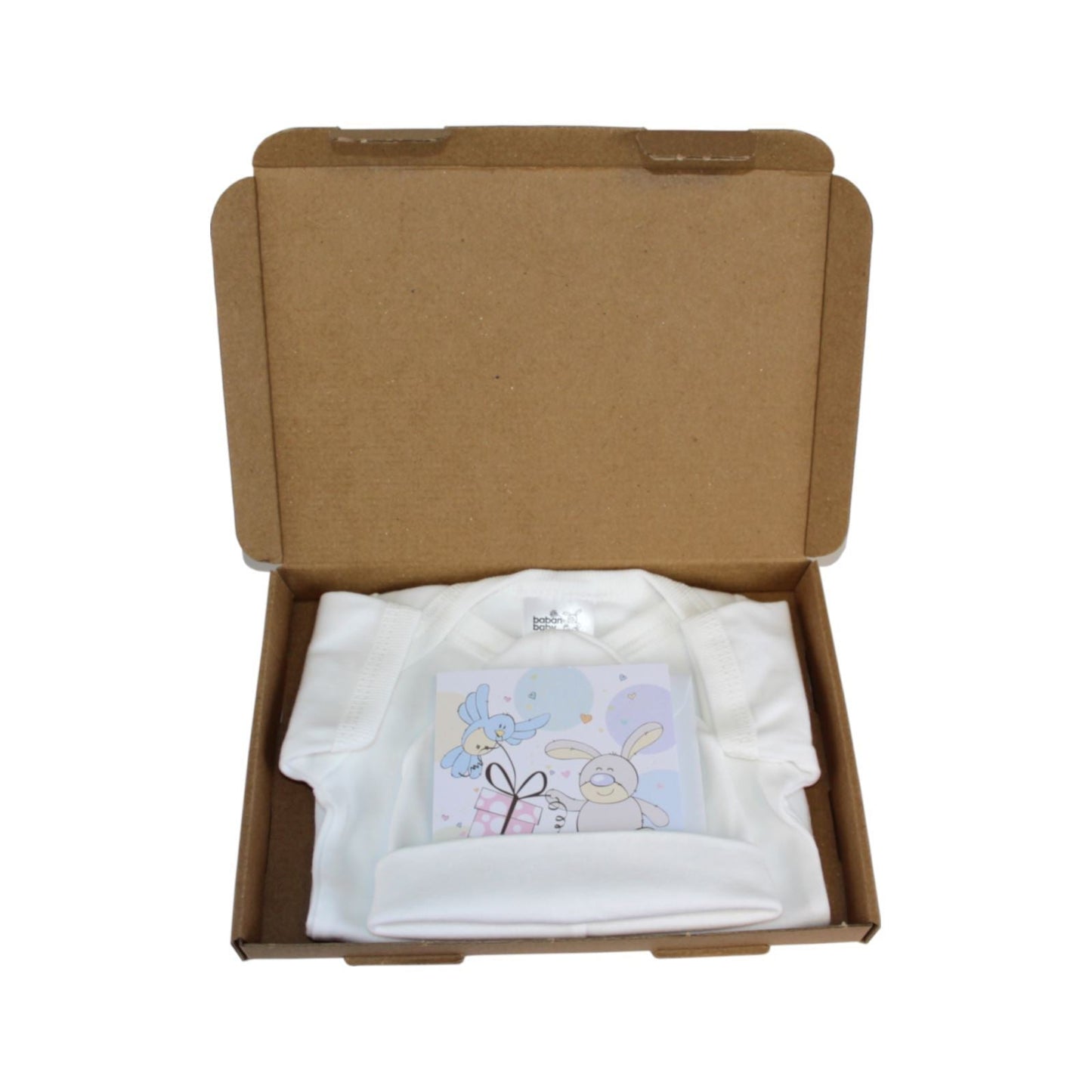 Baban Baby Small Gift Box - Pure Cotton Clothing - White