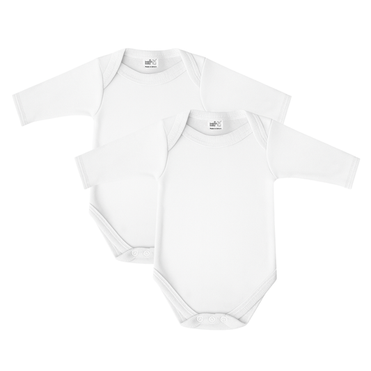 Baban Baby Long Sleeve Bodysuit 2 Pack