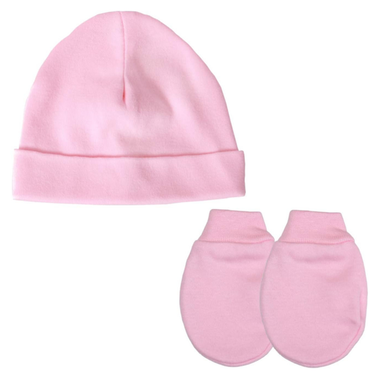 Baban Baby Premature Hat and Scratch Mittens Set