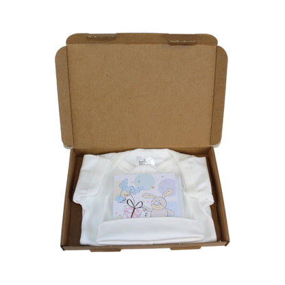 Baban Baby Small Gift Box - Pure Cotton Clothing - White