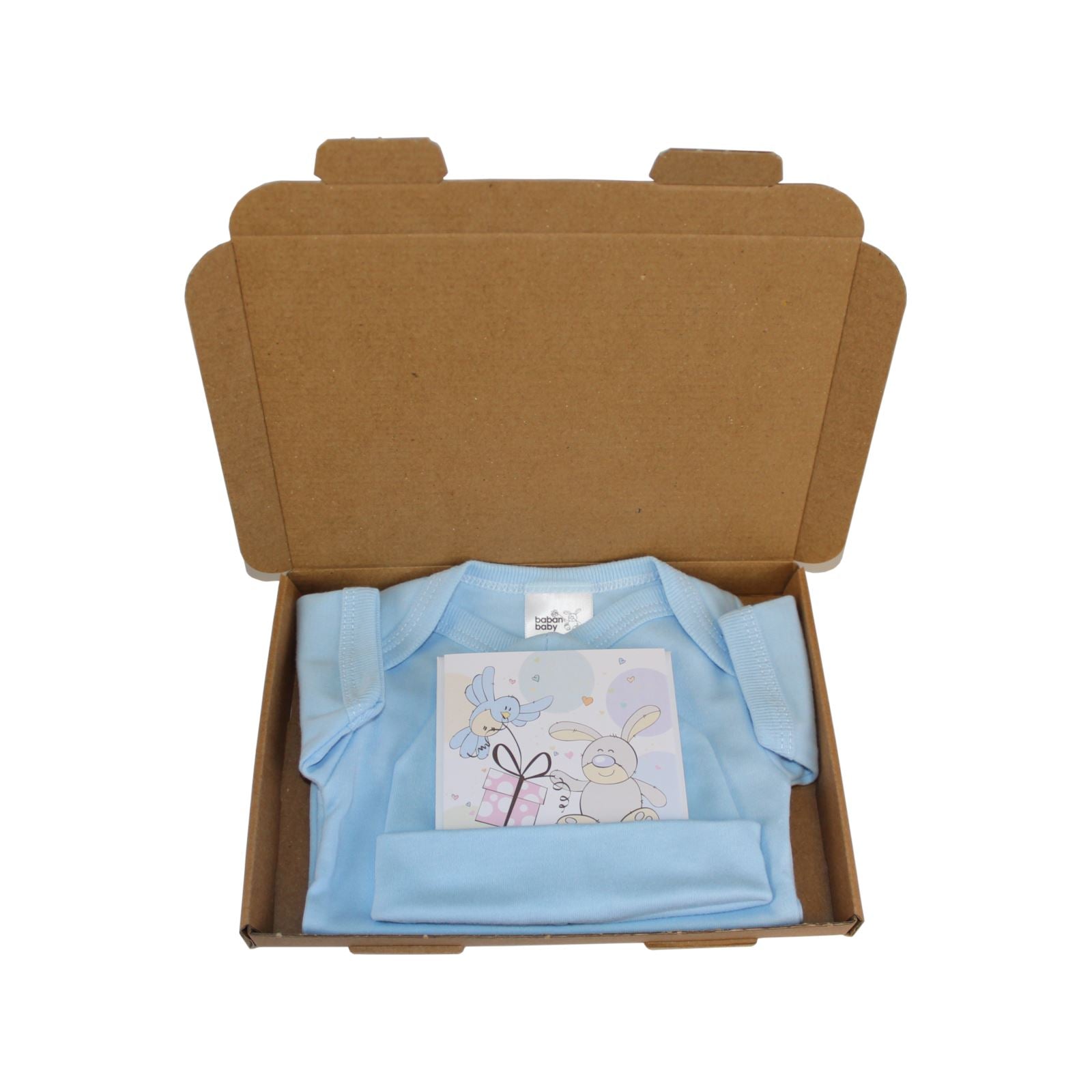 Baban Baby Small Gift Box - Pure Cotton Clothing - Blue