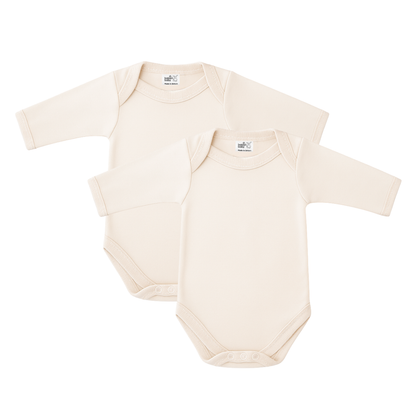 Baban Baby Long Sleeve Bodysuit 2 Pack