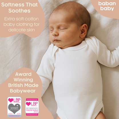 Baban Baby Long Sleeve Bodysuit 2 Pack