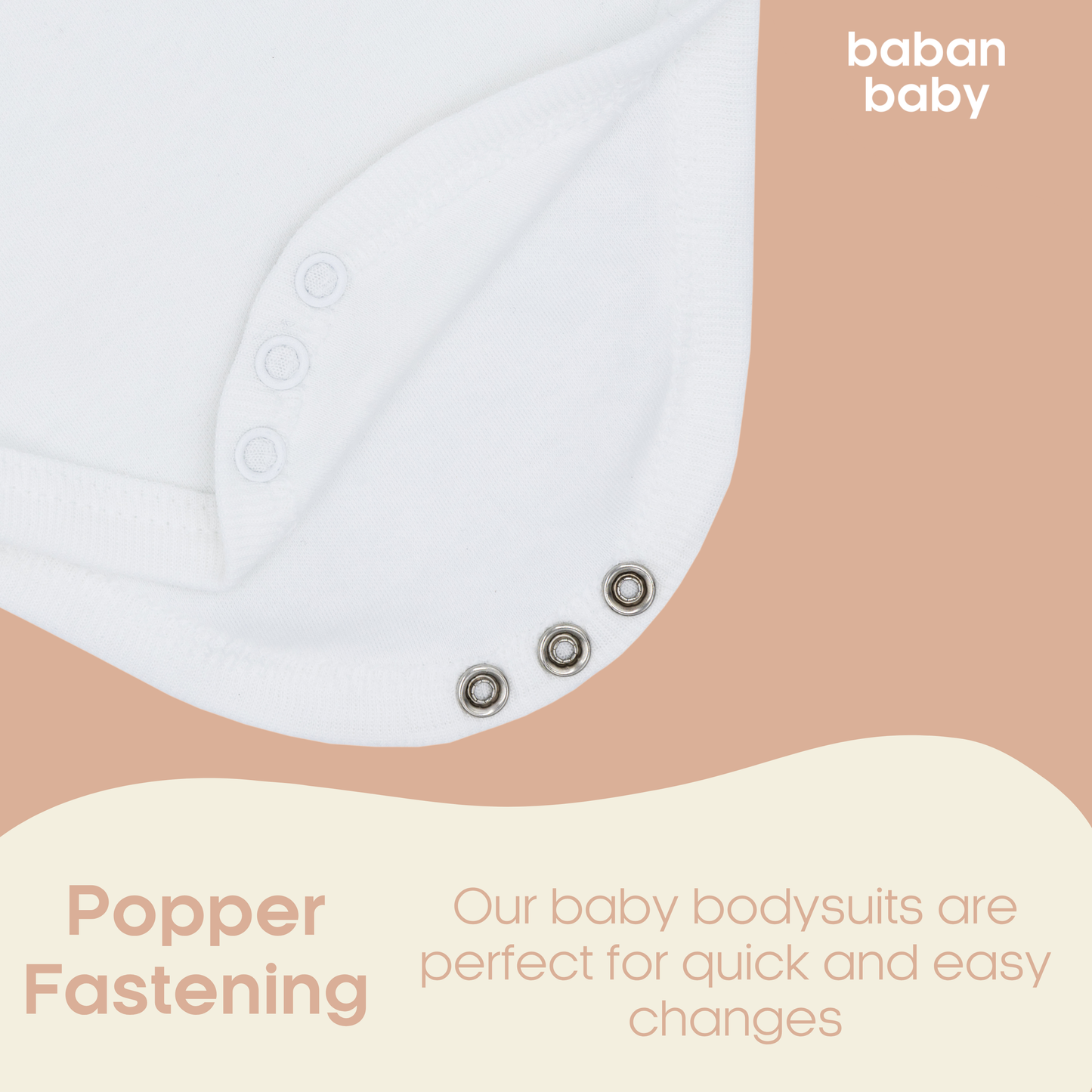 Baban Baby Long Sleeve Bodysuit 2 Pack