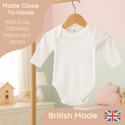 Baban Baby Long Sleeve Bodysuit 2 Pack