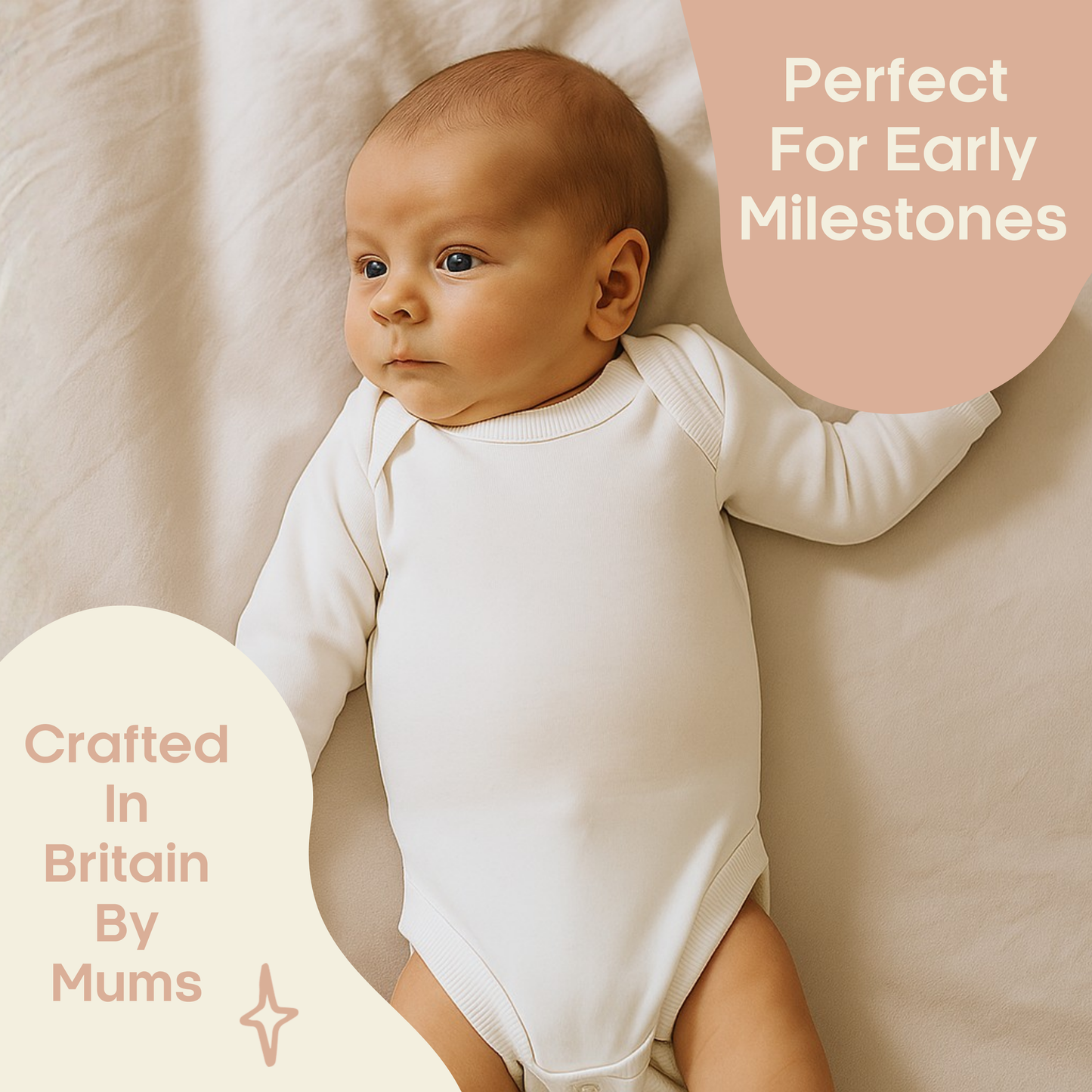 Baban Baby Long Sleeve Bodysuit 2 Pack