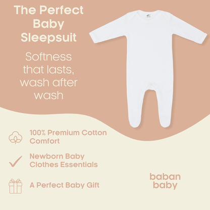 Baban Baby Plain Sleepsuit