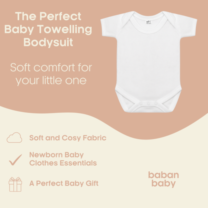 Baban Baby Terry Towelling Bodysuit