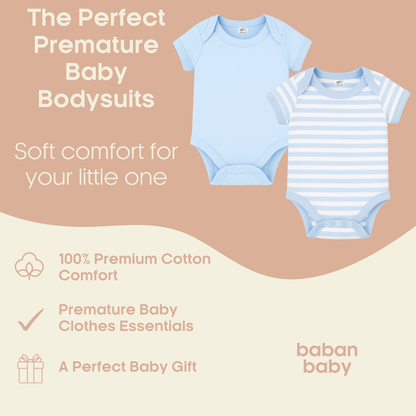 Baban Baby Premature Bodysuit 2 Pack
