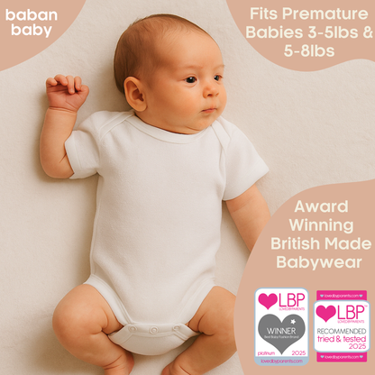 Baban Baby Premature Terry Towelling Bodysuit