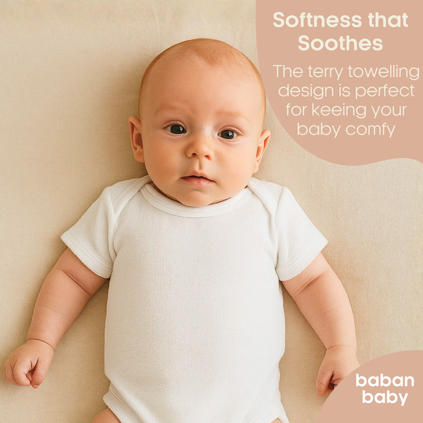 Baban Baby Premature Terry Towelling Bodysuit